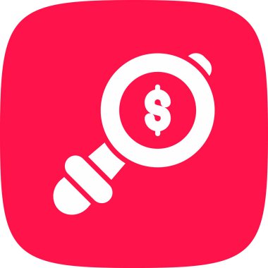 Arama basit simgesi, vektör çizim