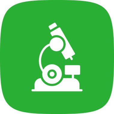 mikroskop basit simgesi, vektör çizim