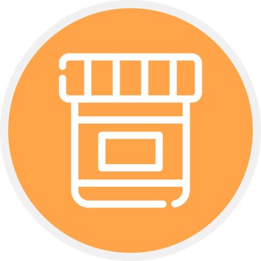 Dışkı Test Satırı Çemberi Basit Simge, Vektör Resimleri