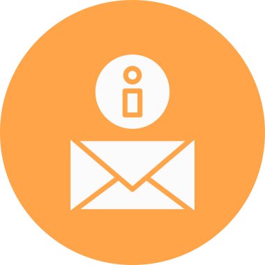 E-posta. Web simgesi basit illüstrasyon