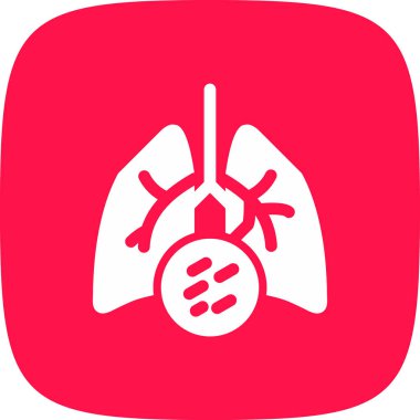 Lung Simge Vektör İllüstrasyonu