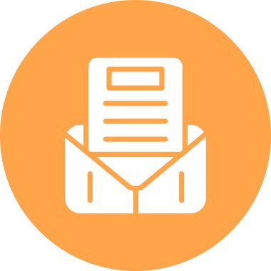 Belge. Web simgesi basit illüstrasyon