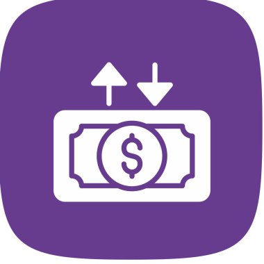 Para akışı Basit Simge, Vektör İllüstrasyonu