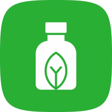 Biyolojik çözünebilir basit simge, vektör illüstrasyonu