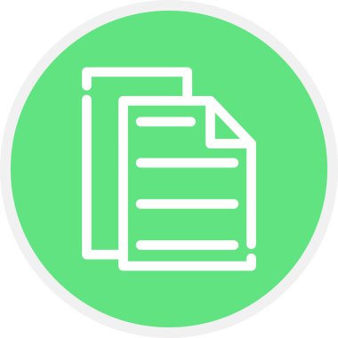 Günlük Satırı Çemberi Basit Simge, Vektör Resimleri