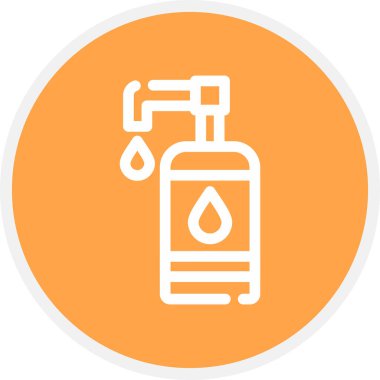 Sabun Hattı Çemberi Basit Simge, Vektör İllüstrasyonu