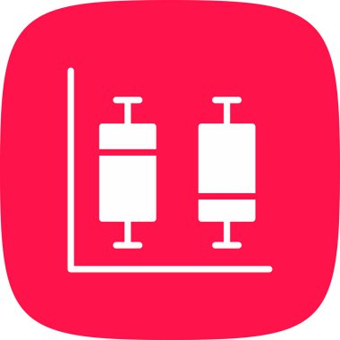 Kutu ve Bıyık Basit Simgesi, Vektör İllüzyonu