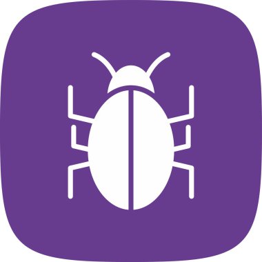 Böcek Basit Simgesi, Vektör İllüstrasyonu