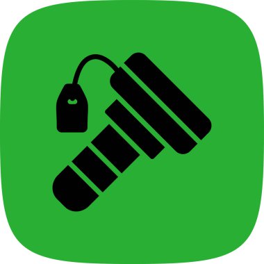 Yeşil bir bambu ikonunun çizimi