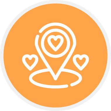 Favori Satır Çemberi Basit Simge, Vektör Resimleri