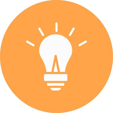 ampul simgesi vektör illüstrasyonu