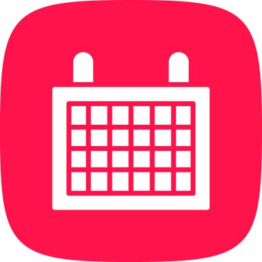 Takvim basit simgesini, vektör çizim