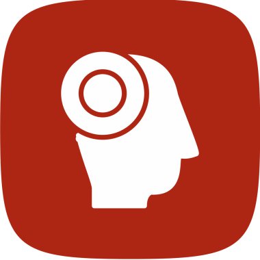 beyin ikonu vektör illüstrasyonu