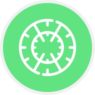 Hedef Satır Çemberi Basit Simge, Vektör Resimleri