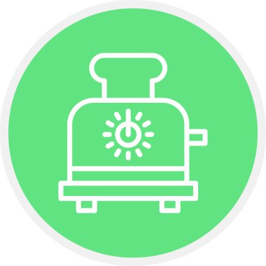 Tost Hattı Çemberi Basit Simge, Vektör Resimleri