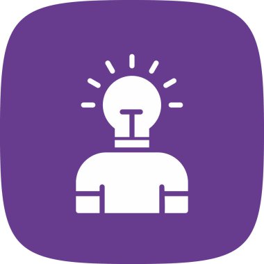 fikir basit simgesi, vektör çizim