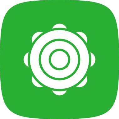 Basit davul simgesi, vektör illüstrasyonu