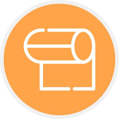 Doku Yuvarlama Çemberi Basit Simge, Vektör Resimleri