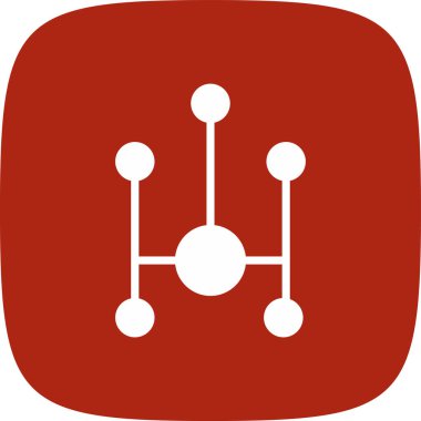 Basit bağ simgesi, vektör çizim