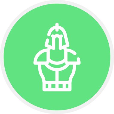 Oyun Karakteri Satırı Çemberi Basit Simge, Vektör Resimleri