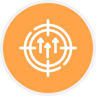 Satır Çemberi Basit Simgesi, Vektör Resmini Geliştir