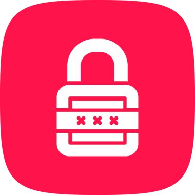 Basit simge, vektör illüstrasyonunu kilitle