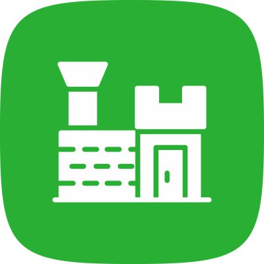 Basit hapishane simgesi, vektör illüstrasyonu