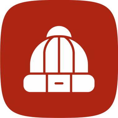 Beanie Basit Simge, Vektör İllüstrasyonu