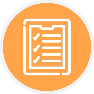 Tablet Satır Çemberi Basit Simge, Vektör Resimleri