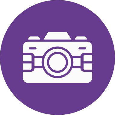 Kamera simgesi, vektör illüstrasyonu