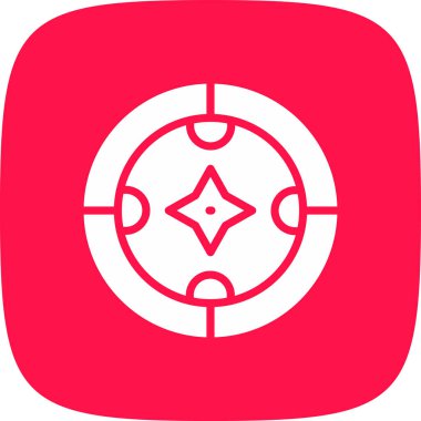 basit kutsal kişilerin resmi, vektör çizim pusula