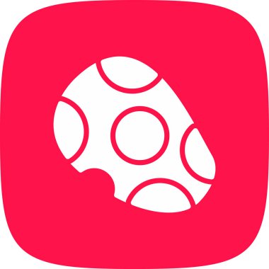 Asteroid Basit Simgesi, Vektör İllüstrasyonu