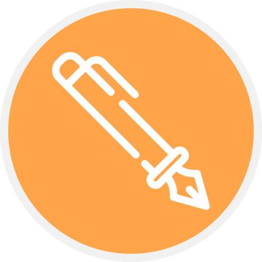 Dolma Kalemi Çemberi Basit Simge, Vektör Resimleri