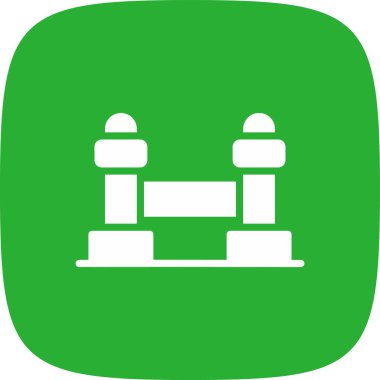 Stanchion Basit Simgesi, Vektör İllüstrasyonu