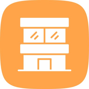 Apartman Simgesi, Vektör İllüstrasyonu