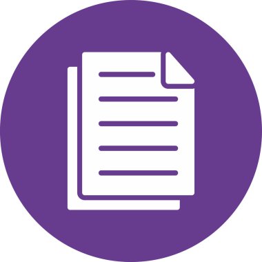 Dosya simgesinin vektör illüstrasyonu