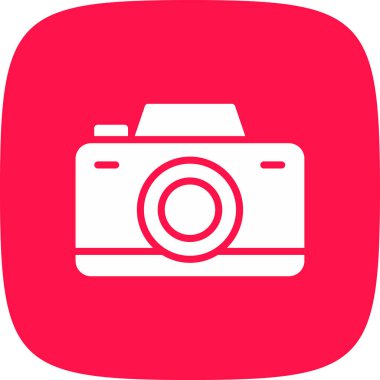 kamera basit simgesi, vektör çizim