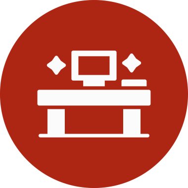 Yazıcı. Web simgesi basit illüstrasyon