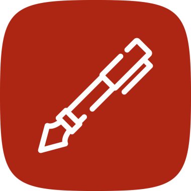 dolma kalem basit simgesi, vektör çizim