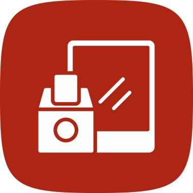 Çevrimiçi Oy Verme Basit Simgesi, Vektör İllüstrasyonu