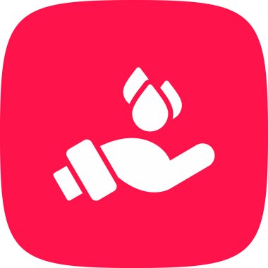 su damlası ikon vektör illüstrasyonu