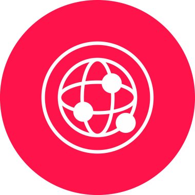 Dünya simgesinin vektör illüstrasyonu