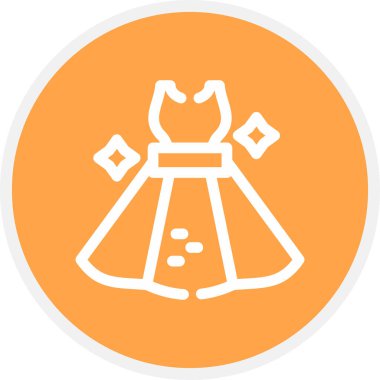 Giysi Satırı Çemberi Basit Simge, Vektör Resimleri