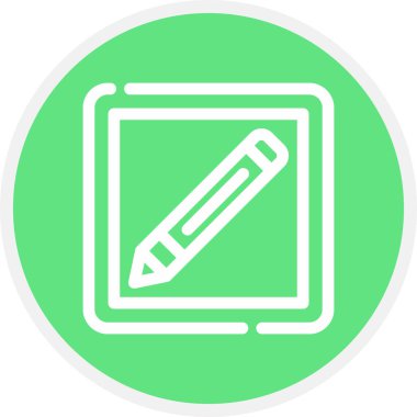 Portföy Çizgisi Çemberi Basit Simge, Vektör Resimleri