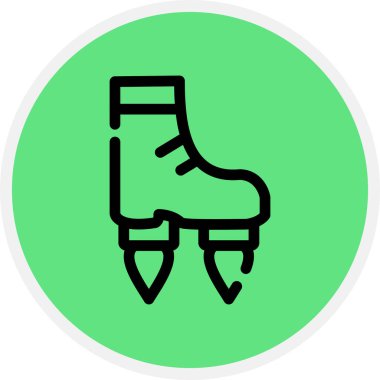 Uçan Çizme Çizgisi Çemberi Basit Simge, Vektör Resimleri