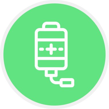 Kemoterapi Hattı Çemberi Basit Simge, Vektör Resimleri