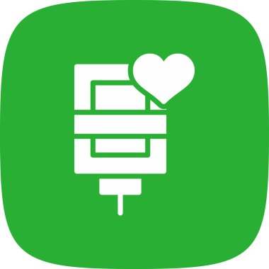 Transfüzyon Basit Simge, Vektör İllüstrasyonu