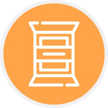 Atıştırma Hattı Çemberi Basit Simge, Vektör Resimleri