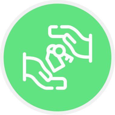 Kapatılmış Bitiş Çizgisi Çemberi Basit Simge, Vektör Resimleri