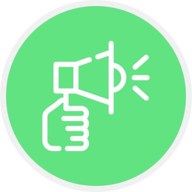 Açıklama Satırı Çemberi Basit Simge, Vektör İllüstrasyonu